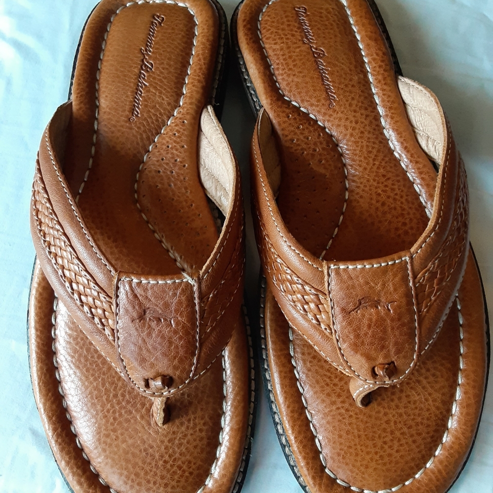 Tommy Bahama Size 10 D Leather Sandals New No Tag